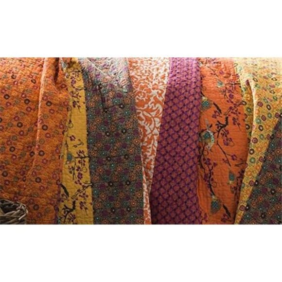 Lush Decor Royal Empire Reversible Cotton Quilt Set- 3 Piece Striped Bedding Set - Picture 5 of 12